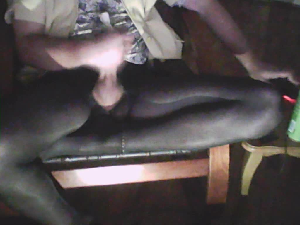 black pantyhose